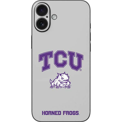 Texas Christian University Horned Frogs Logo Print iPhone 16 Plus Skin